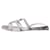 Loro Piana Grey snake print flat sandals - size EU 39 Leather  ref.1263104