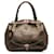 Fendi Brown Selleria Grand Borghese Handbag Bronze Leather Pony-style calfskin  ref.1263182