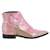 Zadig & Voltaire leather western boots Pink  ref.1263442