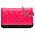 CHANEL Handbags Wallet on Chain Pink Leather  ref.1263481
