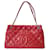 Chanel shopping Red Leather  ref.1264011