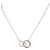 Tiffany & Co Interlocking Circles Silvery Silver  ref.1264868