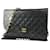 Chanel Matelassé Black Leather  ref.1265840