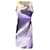 Autre Marque Armani Collezioni Purple Multi Printed Sleeveless Silk Midi Dress  ref.1265990