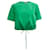 Autre Marque Maison Rabih Kayrouz Emerald Green Cropped Drawstring Top Polyester  ref.1265999