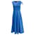 Autre Marque Roland Mouret – Ärmelloses Kleid aus Baumwolle mit Bindeband an den Schultern, Blau  ref.1266002