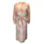Autre Marque Julie Harrah Vestido longo de algodão com estampa multifloral rosa Isabelle-Laura Multicor  ref.1266016