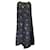 Autre Marque Vestido largo de seda con detalle de capa y estampado de lunares y flores múltiples en negro de Richard Quinn  ref.1266019
