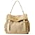Yves Saint Laurent YSL Cream Linen & Leather Medium Muse Tote Handbag  ref.1266052