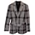 Theory Becket Belted Checked Blazer in Brown Polyester and Wool  ref.1266098