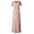 Vestido maxi envoltório com estampa floral Ba&Sh em viscose rosa Fibra de celulose  ref.1266137