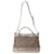 Gucci Mayfair Bow Large Top Handle Bag in Beige Canvas and White Leather Cloth  ref.1266212