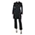 Alaïa Abrigo negro de lana con botonadura forrada - talla UK 12  ref.1266272