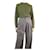 Nili Lotan Olive green ribbed jumper - size S Cashmere  ref.1266273