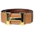 Hermès Hebilla de cinturón H marrón Castaño Cuero  ref.1266295
