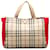 Burberry Brown House Check Handbag Beige Cloth Cloth  ref.1266327
