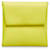 Hermès Yellow Bastia Coin Pouch Leather Pony-style calfskin  ref.1266339