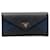Prada Zweifarbige Saffiano-Brieftasche im Umschlagdesign  1MH037 Leder  ref.1266423
