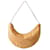 Bolso baguette de cuero perforado adornado en forma de luna en color beige de Miu Miu en camel marrón.  ref.1266478
