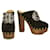 Zoccoli in camoscio nero Chanel Limited Edition 2020 Primavera-Estate con gioielli, taglia 36,5. Svezia  ref.1266485