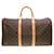 Louis Vuitton Keepall 50 Marrone Tela  ref.1266899