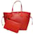 Louis Vuitton Neverfull Red Leather  ref.1267026