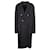 Abrigo de lana con botonadura forrada Valentino Negro  ref.1267441