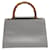 Gucci Bamboo Grey Leather  ref.1267911