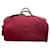 Travel bag bowling 60/70s LANCEL coated canvas burgundy and natural epi leather Beige Dark red Cloth  ref.1268222