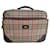 Burberry Travel bag Beige Leather Cloth  ref.1268223