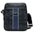 Bolsa de mensageiro MCM Visetos, bolsa de mão, bolsa transversal preta e azul. Preto  ref.1268225