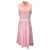 Autre Marque Moschino Couture Abito midi in cotone rosa senza maniche con bottoni sul davanti  ref.1268259