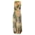 Autre Marque Ulla Johnson Amarillo / Vestido largo de algodón sin mangas con estampado tie-dye verde Multicolor  ref.1268263