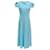 Autre Marque Roland Mouret – Robin – Blaues Kleid mit gedrehten Flügelärmeln Viskose  ref.1268279
