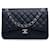 Blue Chanel Jumbo Classic Caviar Double Flap Shoulder Bag Leather  ref.1268285