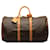 Keepall marron à monogramme Louis Vuitton 50 Sac de voyage Cuir  ref.1268290