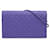 Purple Bottega Veneta Intrecciato Wallet On Strap Crossbody Bag Porpora Pelle  ref.1268295