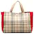 Beige Burberry House Check Handbag Cloth  ref.1268300