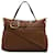 Bolsa marrom Gucci com alça superior em couro médio  ref.1268307