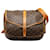 Brown Louis Vuitton Monogram Saumur 35 Crossbody Bag Leather  ref.1268313