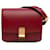 Classic Box Céline Bolso bandolera rojo Celine pequeño clásico con caja Roja Cuero  ref.1268319