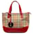 Tan Burberry Haymarket Check Handbag Camel Leather  ref.1268350