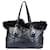Prada Black Fur Sherling Shopper Bag Cloth  ref.1268402