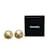 Clipe Chanel CC dourado em brincos Banhado a ouro  ref.1268414