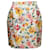 Jupe à imprimé floral Christian Dior blanche et multicolore Taille US 8 Synthétique  ref.1268423