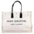 Saint Laurent Rive Gauche Large Tote Bag in Printed Canvas and Leather Beige Cotton  ref.1268447
