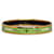 Hermès Pulsera de disfraz con brazalete de esmalte estrecho de Hermes verde Metal  ref.1268460