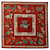 Hermès Lenços de seda vermelhos Hermes Quai Aux Fleurs  ref.1268467