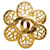 Gold Chanel CC Flower Brooch Golden Metal  ref.1268470