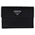 Portefeuille triangulaire en nylon noir Prada  ref.1268505